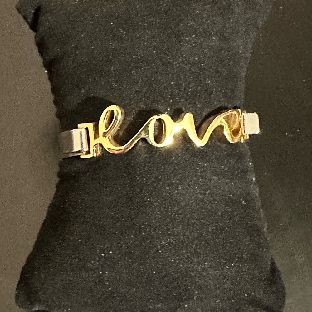 Rustic Cuff Love Bracelet